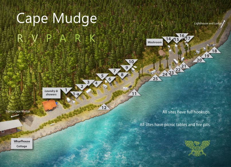 Cape Mudge Resort, Quadra Island, recreational vehicle park